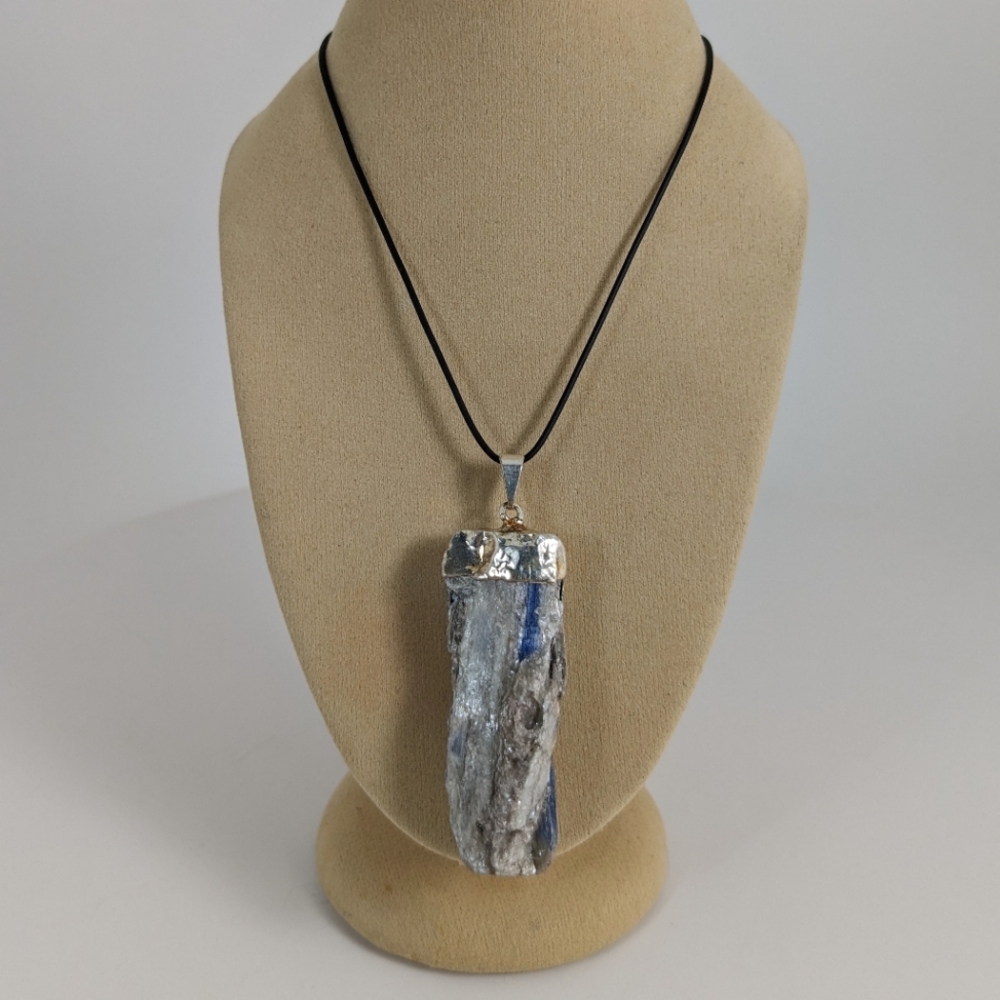 Kyanite Blade Necklace, gemstone jewelry, gift idea, truth stone, throat chakra